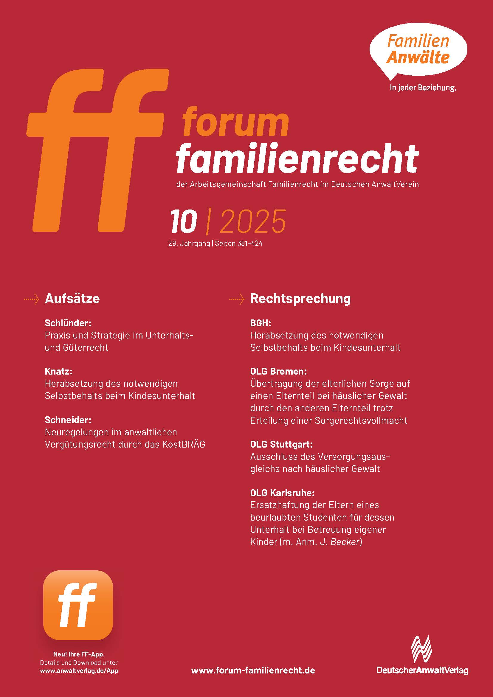 FF - Forum Familienrecht .inkl. App