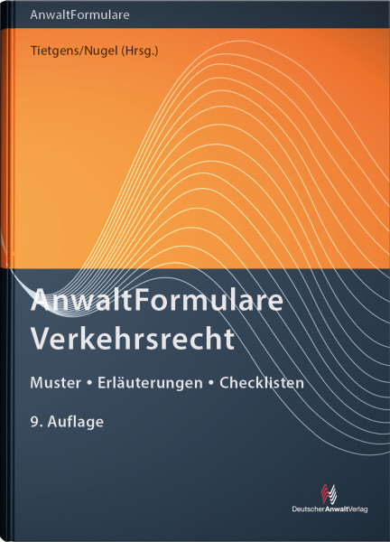 AnwaltFormulare Verkehrsrecht - Mängelexemplar