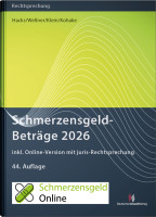SchmerzensgeldBeträge 2026 (Buch mit Online-Zugang) SchmerzensgeldBeträge 2026 (Buch mit Online-Zugang)