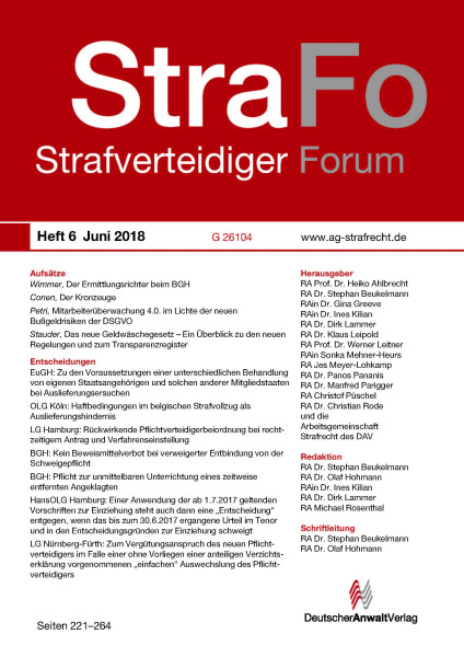 StraFo - StrafverteidigerForum