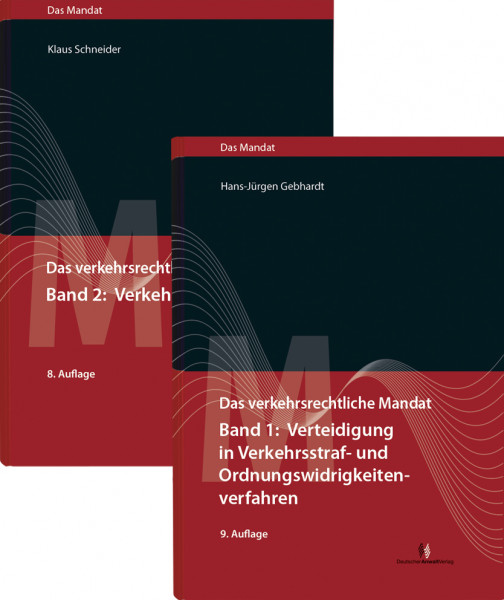 Paket "Das verkehrsrechtliche Mandat", Band 1 und 2 - Mängelexemplar